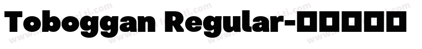 Toboggan Regular字体转换